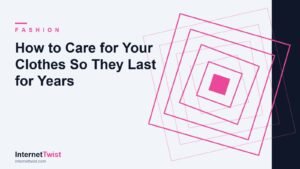 How to care for your clothes: a folded stack of well-kept garments with laundry care symbols