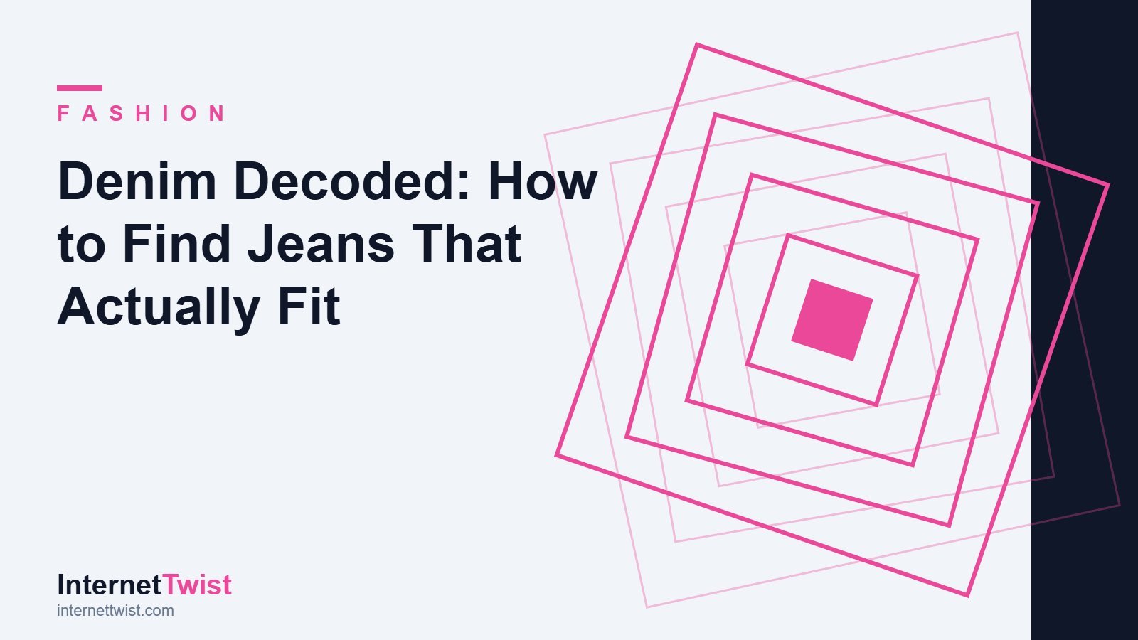 How to find jeans that fit: several pairs of denim in different washes and cuts on a rail