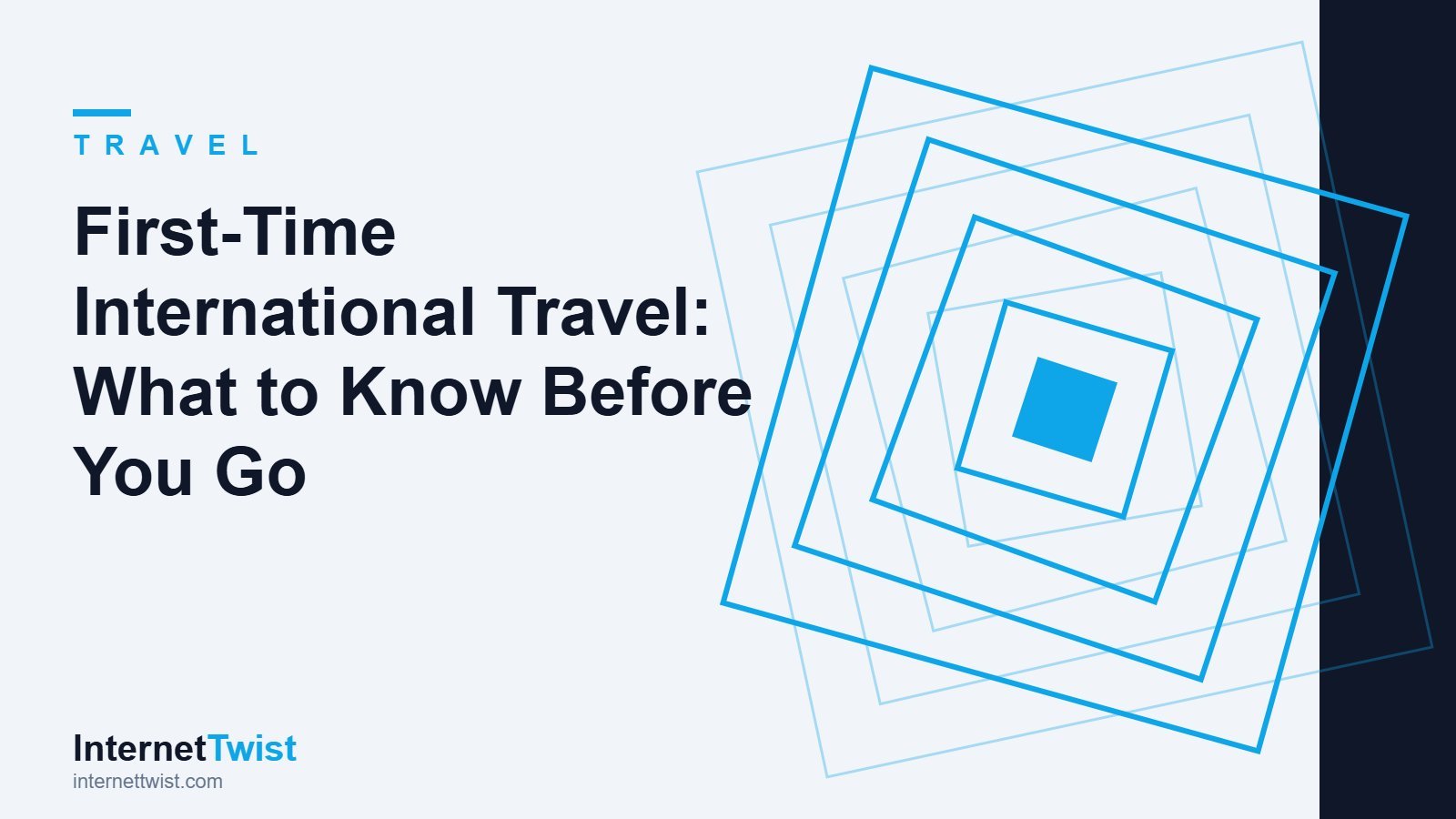First time international travel checklist shown as a passport and trip planning concept