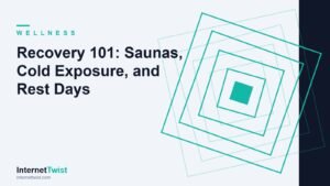Sauna and cold exposure benefits: an illustration of heat, cold plunge, and rest-day recovery tools