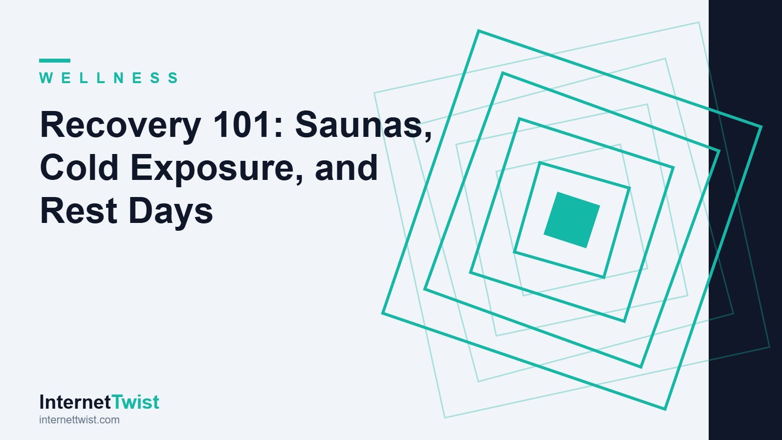 Sauna and cold exposure benefits: an illustration of heat, cold plunge, and rest-day recovery tools